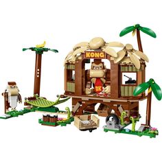 Lego Super Mario Donkey Kong¡¯s Tree House Expansion Set Buildable Game 71424 House Expansion, Mario Lego, Princes Disney, Super Mario Toys, Mario Toys, Lego Mario, Toy Playsets, Construction Lego, Shop Lego