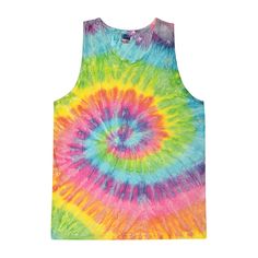 5.3oz 100% Cotton preshrunk jersey knit tank top Banded neck and arm holes Double-needle bottom hem Beach Tanks Tops, Rainbow Logo, Sleeveless Tops Summer, Tie Dye Tank Top, Tie And Dye, Tie Dye Patterns, Beachwear For Women, Cotton Tank Top, Tie Dye T Shirts