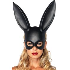 Rabbit Face Mask perfect for masquerade parties or storybook events. One size fits most.
Special Shipping Information: This item ships separately from other items in your order. This item cannot ship to a P.O. Box. This item may be subject to additional processing days.

ITEM IS NOT ELIGIBLE FOR EXPEDITED SHIPPING Black Bunny Ears, Black And White Rabbit, Halloween Costume Props, Costume Carnaval, Masquerade Halloween, Mascaras Halloween, Bunny Mask, Black Bunny, Mask Masquerade