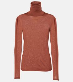 Saluto wool turtleneck sweater in red - Max Mara | Mytheresa Hamptons Outfit, Wool Turtleneck Sweater, Jumpsuit Men, Ladies Turtleneck Sweaters, Color Name, Womens Turtleneck, Wool Turtleneck, Orange Turtleneck Sweater, Sweater Material