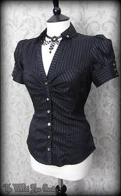 Steampunk Mode, Elegant Gothic, Victorian Steampunk, Rock Punk, Gothic Outfits, Steampunk Fashion, Puff Sleeve Top, Dream Clothes, Gothic Fashion