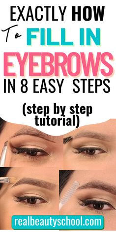 How to shape yor eyebrows at home with this simple and easy step by step eyebrows on fleek tutorial for beginners - Brows Makeup tutorial - Eye Makeup tutorial - Eyebrows Makeup step by step tutorial - How to do Eyebrows - Easy eyebrows hacks - Easy eyebrows tips - Makeup for beginners - Makeup tips - thick eyebrows - natural eyebrows tutorial Natural Eyebrows Tutorial, Brows Makeup Tutorial, Thick Eyebrows Natural, Easy Eyebrows, Brow Makeup Tutorial, Fill In Eyebrows, Eyebrows Natural, Eyebrows Tutorial, Eyebrows At Home