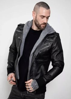 Men's Distressed Bomber Leather Jacket In Black This men's distressed bomber leather jacket, expertly crafted from genuine sheepskin with a semi-aniline finish, exudes a vintage B3 bomber style. It features a turn-down collar, rib-knit cuffs, and a zipper closure for a classic look. Inside, the jacket is lined with viscose and has one pocket, complemented by four external pockets for practicality and style. Outer Shell: Genuine Leather Leather Type: Sheepskin Leather Finish: Semi-aniline Inner Shell: Viscose Lining Features: Vintage b3 Bomber Look Closure Style: Zipper Collar Style: Turn Down Cuffs Style: Rib Knit Inside Pockets: One Outside Pockets: Two Side Pockets And Two Breast Pockets Color: Black Leather Shorts Women, Short Leather Skirts, Leather Jumpsuit, Sheepskin Jacket, Distressed Jacket, Western Jacket, Aviator Jackets, Leather Finish, Custom Jacket