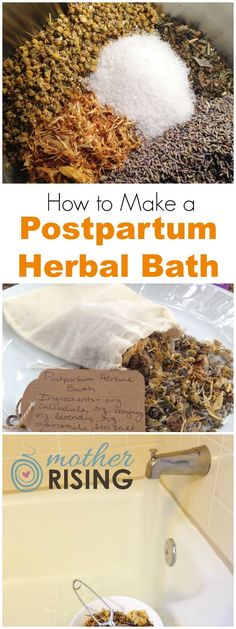 how to make a postpartum herb bath