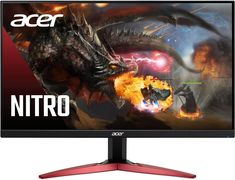 the acer nitro gaming monitor is shown with an image of a dragon on it