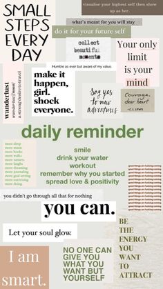 a poster with different types of words and phrases on the back ground, including one that says