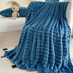 This faux fur blanket comes in 3 sizes. Wrap your child in ultimate warmth and comfort with the luxurious Blue Faux Fur Plush Blanket. Add a touch of coziness to their bedroom or playroom with this ultra soft blanket Luxury Throws, Blanket For Couch, Blanket Cover, Sofa Blanket, Sofa Throw, Fleece Throw Blanket, Fleece Throw, Soft Blankets, Bed Throws