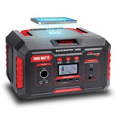 the backcountry 3500 portable power station is powered by an led light