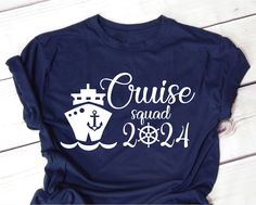 a t - shirt that says cruise squad on it and an anchor in the middle