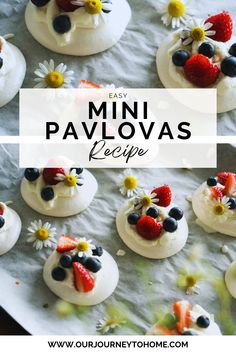 If you’re looking for a dessert that’s both delicious and visually stunning, look no further than mini pavlovas! These individual meringue nests, crisp on the outside and soft and marshmallow-like on the inside, are topped with whipped cream and fresh fruit, making them an irresistible treat for any celebration. Whether it’s a family gathering, a dinner party, or just a sweet snack, this easy mini pavlovas recipe will impress everyone. Plus, they’re simple to make and customizable to your taste!