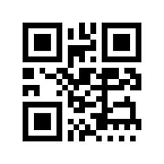 a black and white image of a qr code