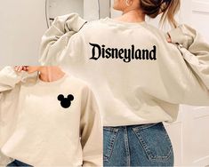 Disney Sweat Shirts, Family Disney Sweatshirts, Disney Hoodies For Women, Disneyland Christmas Outfit, Disney Gifts For Adults, Disney Crewneck Sweatshirt, Disneyland Sweatshirt, Disney Trip Outfits, Surprise Vacation