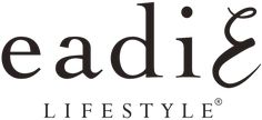 the logo for beadi's life style, which is featured in black and white