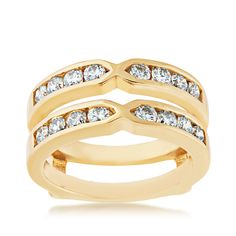 Diamond Ring Enhancer, Channel Set Diamond Ring, Ring Enhancer, Channel Set, Diamond Ring, Yellow Gold, Ring, Yellow, Gold