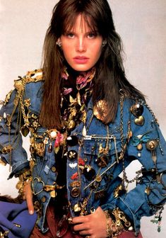 The Boyfriend Denim Jacket - Northern California Style 1980s Vogue, American Vogue, Boyfriend Denim Jacket, Decades Of Fashion, 80s Denim, The Blonde Salad, Fashion 80s, Tim Walker, 80s And 90s Fashion