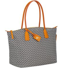 Everyday Chic  The largest of three silhouettes, this roomy but lightweight tote is the ideal everyday bag for days when you have a lot to carry. Inside you'll find a sophisticated pocket system that organizes your essentials with ease. Find it in a geometric print pattern, finished with Vacchetta leather trim in bold colors. Geometric Print Pattern, Everyday Chic, Fabric Tote, Lightweight Bag, Everyday Tote, Dooney And Bourke, Dooney & Bourke, Branded Handbags, Everyday Bag