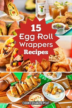 egg roll wrappers are the perfect appetizer for football fans and tailgaters