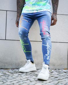 Crazy Jeans Men, Jeans With Graffiti, Desinger Jeans For Athletic Men, Graffiti Print Denim Jeans For Streetwear, Zillakami Jeans, Kids Denim Jeans, Kids Denim, Designer Jeans, Jogger Jeans