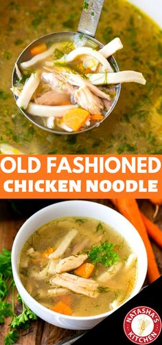 an image of old fashioned chicken noodle soup