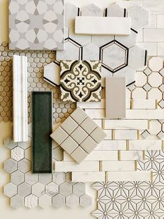 an assortment of different types of tile