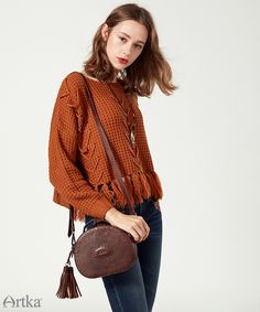 Hollow Out Tassel Knitted Jumper - 42.96 Chic Fringe Sweater For Fall, Casual Winter Sweater With Tassels, Casual Knit Sweater With Tassels, Bohemian Chunky Knit Brown Sweater, Bohemian Brown Chunky Knit Sweater, Casual Fall Sweater With Tassels, Casual Fringe Sweater For Fall, Trendy Fringe Sweater For Fall, Vintage Jumper