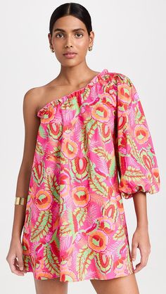 Show Me Your Mumu High Volume Mini Dress | Shopbop Mumu Dress, Tropical Floral Print, Blouse Price, Stretch Top, Smocked Dress, Show Me Your Mumu, Pullover Designs, Tropical Floral, Show Me Your