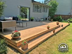 Deck Builder Surrey, BC Raised Deck Off Back Of House, Ground Level Deck, Terrasse Design, Backyard Area, Backyard Renovations, Deck Builders