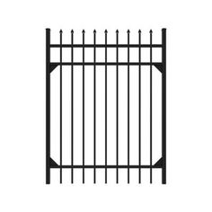 an iron gate on a white background