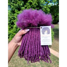 100 Locs Bundle Purple Standard Coiled Tips Loc Extensions 100% Human Hair ALL PICTURES IN THIS LISTING ARE PROVIDED FOR REFERENCE TO DISPLAY MY WORK. PLEASE REVIEW DESCRIPTION, SHOP POLICIES AND FAQ BEFORE YOU PLACE YOUR ORDER... This listing is for a quantity of 100 Locs In widths: *XSmall *Small *Smedium *Medium Please note that the thickness your natural hair plays a factor in how many locs you would require. These are the average amounts needed to give you a complete head of locs. XSmall Wi 140 Locs, 100 Locs, Purple Locs, Traction Alopecia, Covington Ga, Dreadlock Extensions, Playing With Hair, Loc Styles