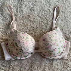 Nwot Padded Light Pink Floral With Lace Detail, And Beaded Embellishments. All Items In My Closet Are Mine, Therefore, You Can Be Confident With The Descriptions Provided As I Know The History Of The Items. All Items Come From A Clean, Smoke Free, Dog Friendly Home. Check Out My Closet For More Beautiful Bra Listings. Thank You For Browsing My Closet. Spring Pink Padded Bra, Pink Lace Feminine Bra, Feminine Pink Lace Bra, Victoria's Secret Spring Push-up Bra, Victoria's Secret Pink Floral Print Bra, Feminine Stretch Bra For Spring, Feminine Spring Bra With Floral Print, Spring Feminine Bra With Floral Print, Feminine Floral Print Bra For Spring