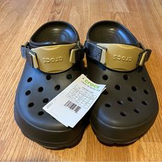 Crocs Classic All Terrain Clog Unisex Brown Size: M10 /W12 Brown Non-slip Clogs For Outdoor, Outdoor Non-slip Brown Clogs, All Terrain Crocs, Crocs Slides, Crocs Brown, Crocs Flip Flops, Shoes Crocs, Crocs Clog, Crocs Sandals