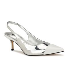 in stock Silver Mirror, Shoes Heels Pumps, Slingback Pump, Shoe Size Chart, Pump Shoes, New Style, Women's Pumps, Nine West, Pumps Heels