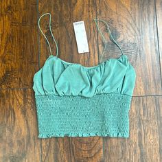 Sage Green Urban Outfitters Tank, Never Worn! New With Tags! Cropped Style Urban Outfitters Green Spring Tank Top, Green Urban Outfitters Tank Top For Spring, Urban Outfitters Green Tank Top For Spring, Green Fitted Tank Top From Urban Outfitters, Fitted Green Tank Top From Urban Outfitters, Fitted Green Tank Top By Urban Outfitters, Fitted Green Tank Top Urban Outfitters, Urban Tank Top, Crochet Lace Tank Top