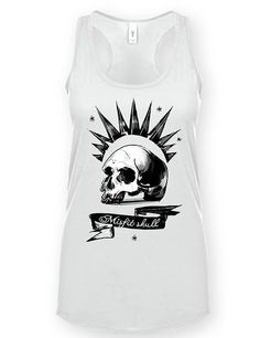 This top was inspired by Chloe Prices iconic punk rock tank-top from the hit game Life is Strange! Great for cosplay events, Life is Strange fans or just to show your off your Punk-Rocker side with this awesome, bestselling tank top! Our High Quality screen print and carefully Edgy Sleeveless Vest For Halloween, Edgy Skull Print Sleeveless Tank Top, Edgy Fitted Vest For Halloween, Fitted Edgy Vest For Halloween, Edgy Graphic Print Top For Cosplay, Fitted Halloween Vest Top, Fitted Sleeveless Top With Skull Print, Edgy Halloween Tank Top, Summer Tank Top With Skull Print