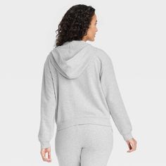 This Fleece Zip-Up Sweatshirt from Auden™ makes a cozy pick for lazy Sundays or casual hangouts with friends. Made from ultra-soft, brushed fleece fabric for a relaxed, easy fit that's perfect for lounging, this sweatshirt features a full front zipper and a drawstring hood. Front pockets give you space to stash your phone or other small essentials, while the at-waist length makes it easy to pair with any of your favorite pants, skirts or shorts. Auden™: Comfort true to every shape & hue. Button Up Pajamas, Pants Skirts, Basic Sweatshirt, Womens Fleece, Pajama Top, Linen Women, Waist Length, Body Measurements, Fleece Fabric