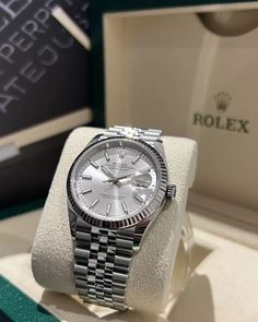 Silver Rolex Watch Men, Old Money Watches, Old Money Watch, Stylish Glasses For Men, Rolex Datejust Men, Biker Couple, Hand Jewelry Rings