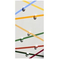 an image of colorful lines and balls in the air