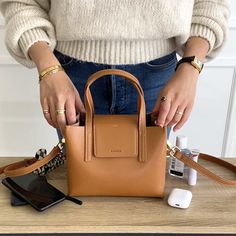 Mini Stella Leather Satchel | AALLYN.COM Favorite Handbags, Leather Conditioner, Genuine Leather Bags, Women Helping Women, Everyday Bag, Big Sister, Microfiber Cloth, Leather Satchel, Cleaning Clothes