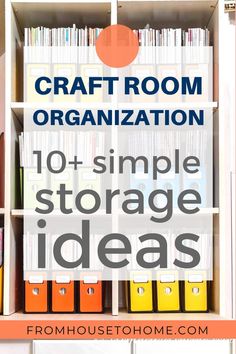 Sewing & Craft Room Organization: 10+ Amazingly Simple Storage Ideas | Craft Rooms Storage Ideas For Small Spaces, Wrapping Paper Storage, Diy Storage Rack, Craft Room Design