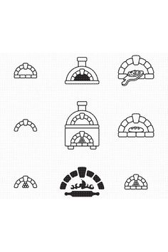 brick oven svg, bakery clipart, pizza oven png, brick oven dxf logo, brick oven vector eps cut files for cricut and silhouette use Oven Logo Bakery, Pizza Oven Drawing, Bakery Oven, Oven Illustration, Brick Logo, Pizza Factory, Pizza Store, Menu Board Design, Pizzeria Design