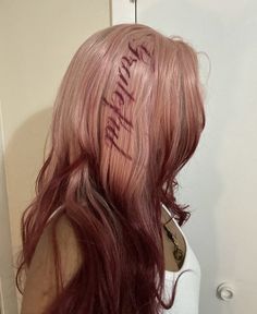 Pink Hair Inspo Aesthetic, Exotic Hairstyles, Hair Patterns, Hair Flip, Hair Dye Colors, Hair Inspiration Color, Dream Hair