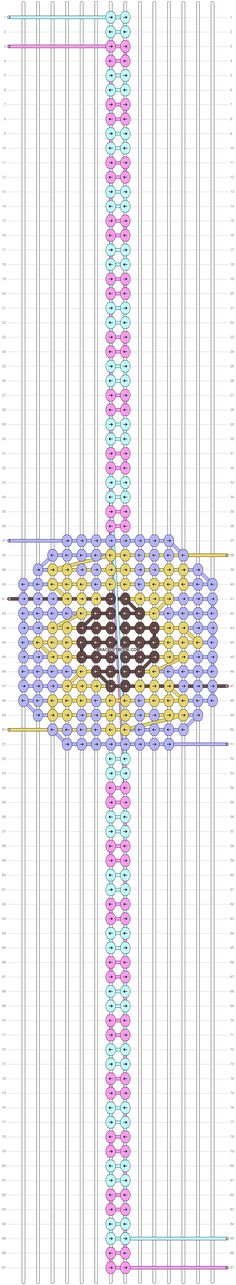 the cross is made up of lines and dots