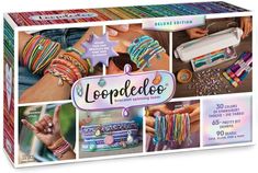 Loopdedoo - Spinning Loom Deluxe Kit - Safari Ltd® Friendship Bracelet Maker, Bracelet Maker, Friendship Bracelet Kit, Diy Friendship Bracelet, Make Bracelets, Friendship Day Gifts, Baby Doll Accessories, Jewelry Making Kits, Bracelet Kits