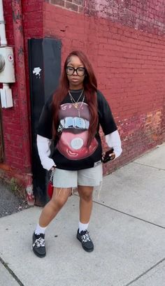 Hbcu Outfits, Jorts Outfit, Fasion Outfits, Tomboy Style Outfits, Fly Girl, Streetwear Fashion Women