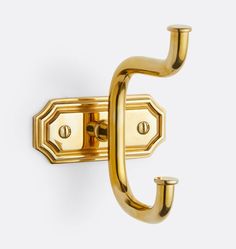 an image of a gold door handle on a white background