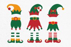 christmas elf svg files for cricut, silhouettes and other cutting machines