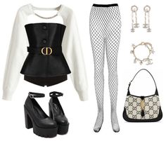 Stylish Outfit, Polyvore Outfits, Style Dress, Dark Side, Classy Outfits, Korean Fashion, Fashion Dresses, Bts