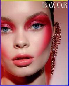 Makeup Looks Editorial, High Fashion Makeup Editorial, Pat Mcgrath Makeup, Vibrant Makeup, Sparkly Makeup, High Fashion Makeup, Avant Garde Makeup