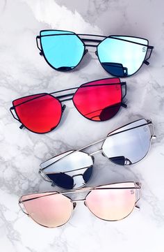 Sunnies Under $20 + $5 US shipping! Use code "PINTEREST" for 10% off your order… Throwing Shade, Cute Sunglasses, Body Chains, نظارات شمسية, Cheap Sunglasses, Metal Frames, Cat Eyes, Sunglasses & Glasses, Ray Ban Sunglasses