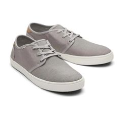 Toms Carlo Men's Casual Canvas Suede Sneakers Shoes 8.5 Grey New With Tag Nwt (No Box) Excellent Condition Casual, Low Profile Sneaker Textile Uppers Ortholite Eco Lt Hybrid Insoles Made With 26% Eco Content (15% Waste Foam, 5% Recycled Content And 6% Bio-Oils) Lightweight, Flexible Slip-Lasted Construction With Recycled Strobel Board Custom Toms Vulcanized Foxing And Rubber Outsole Removeable Insole Outsole Height Approximately 24mm Pet-Free Smoke-Free Home Ships Same Day Or Next Day Shoebox2 Gray Round Toe Sneakers For Everyday, Gray Everyday Sneakers, Casual Gray Skate Shoes With Speckled Midsole, Everyday Gray Sneakers With Round Toe, Casual Canvas Skate Shoes With Textured Sole, Casual Gray Plain Toe Sneakers, Gray Low-top Canvas Sneakers, Comfortable Gray Slip-on Sneakers Fade-resistant, Functional Gray Fade-resistant Sneakers